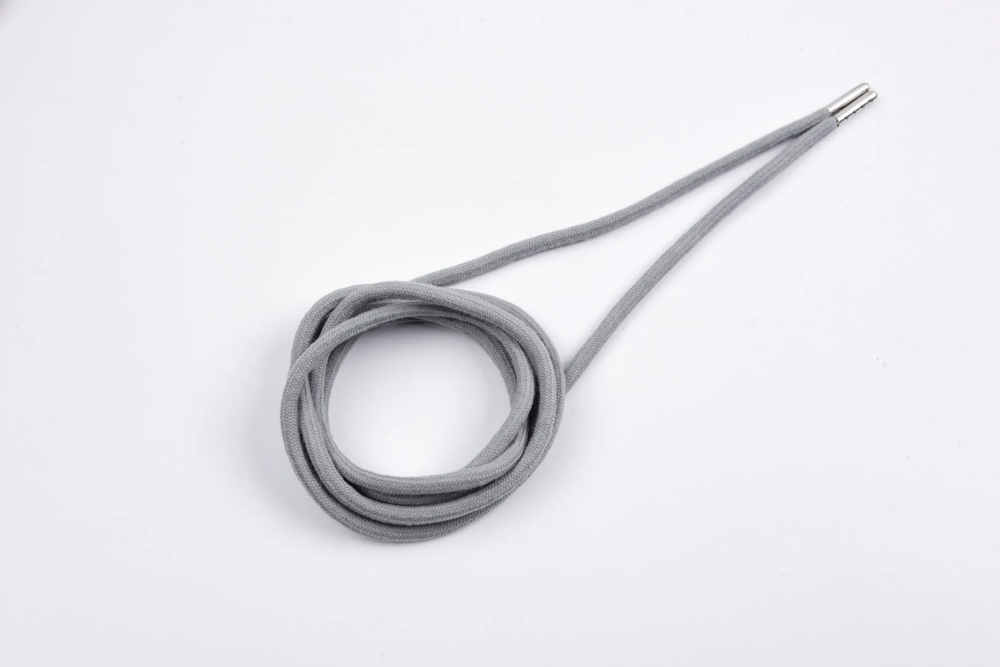 6mm 100% Cotton Drawstring With light weight Metal