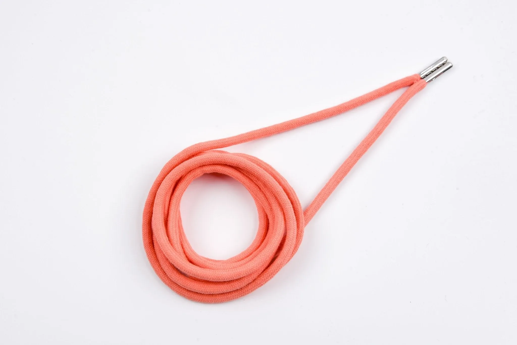 6mm 100% Cotton Drawstring With light weight Metal