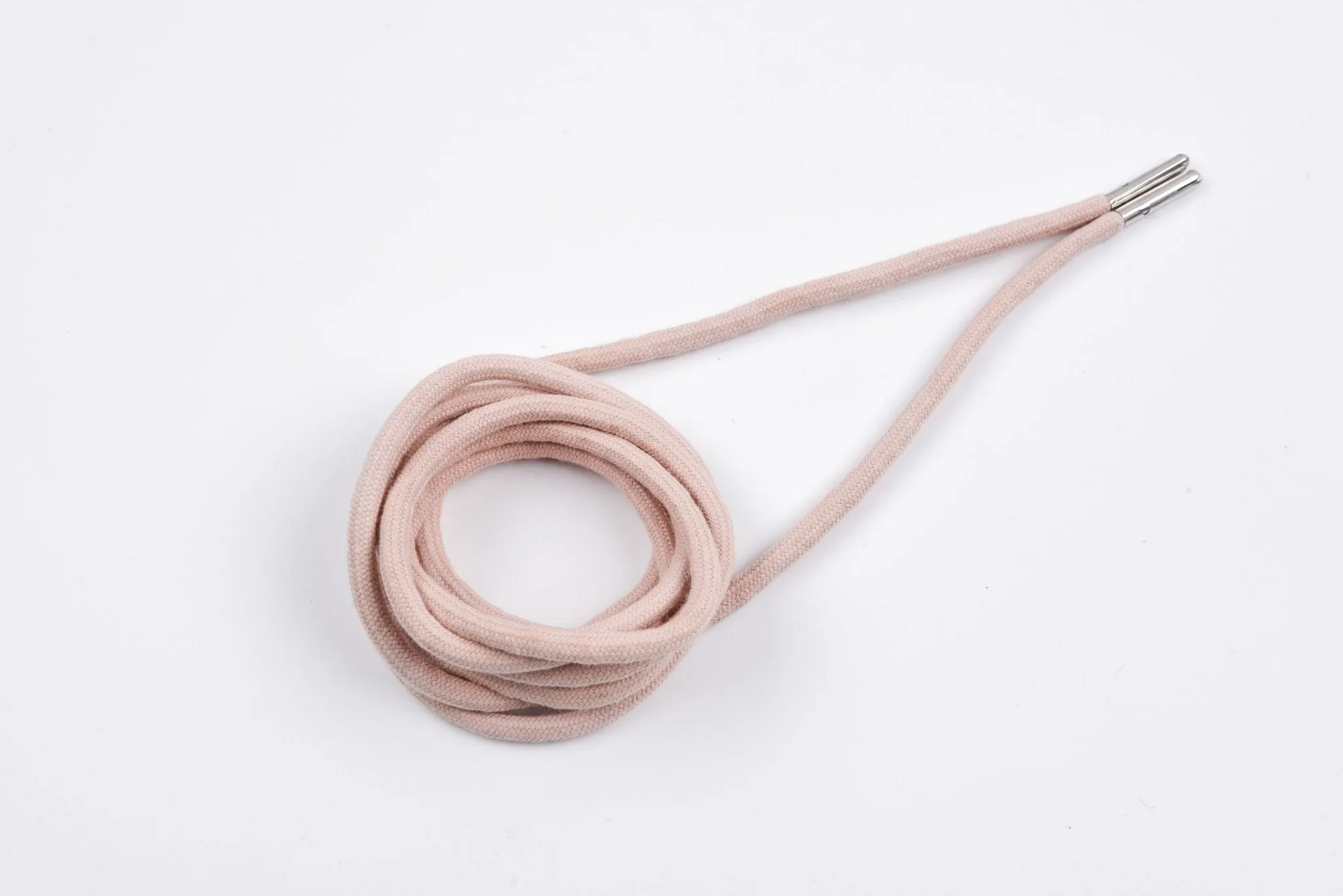 6mm 100% Cotton Drawstring With light weight Metal