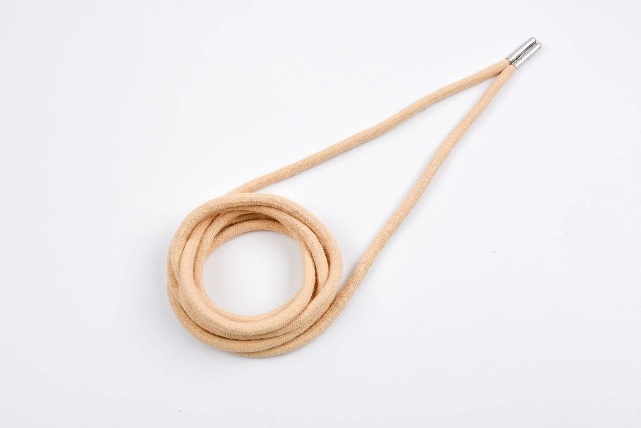 6mm 100% Cotton Drawstring With light weight Metal