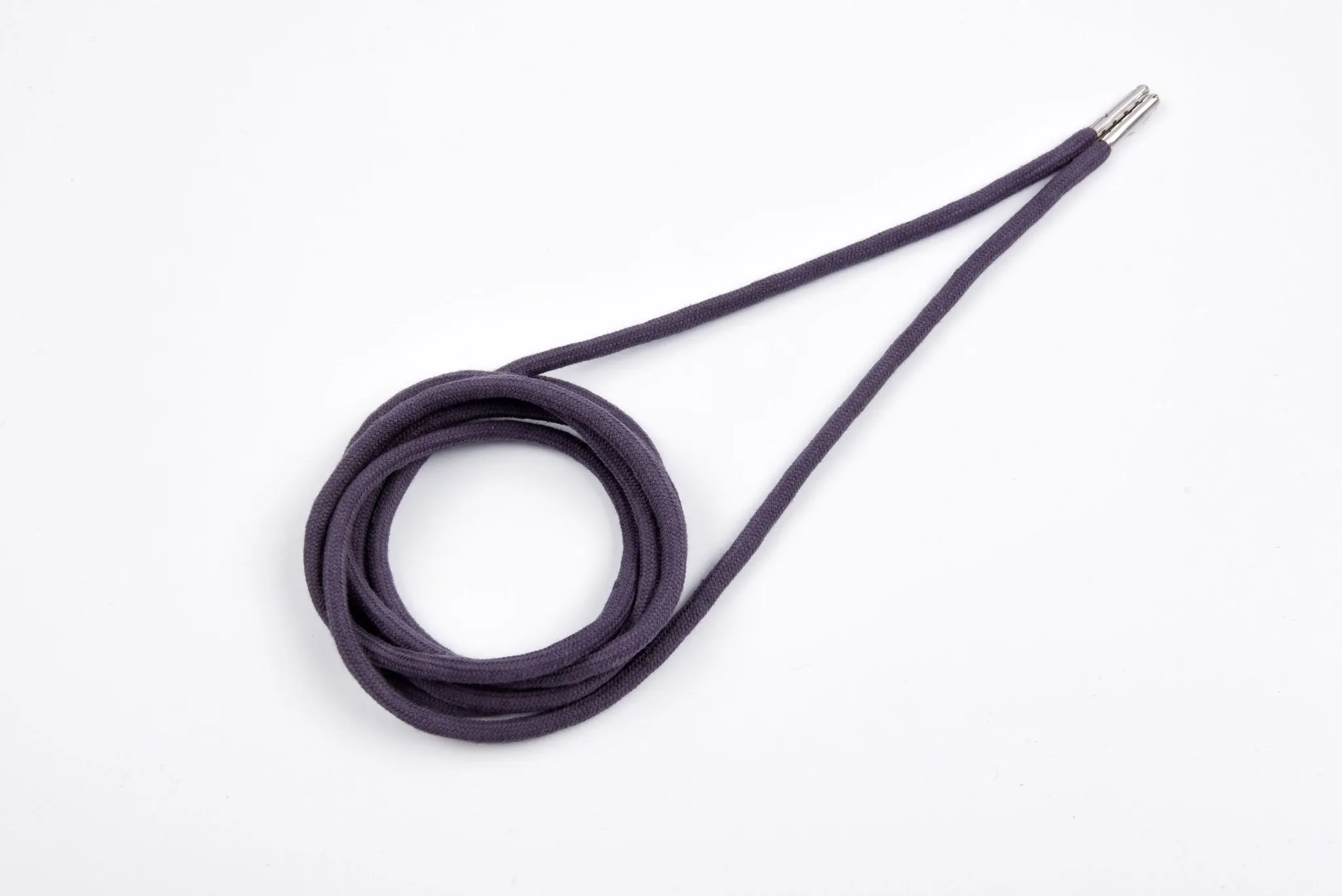 6mm 100% Cotton Drawstring With light weight Metal