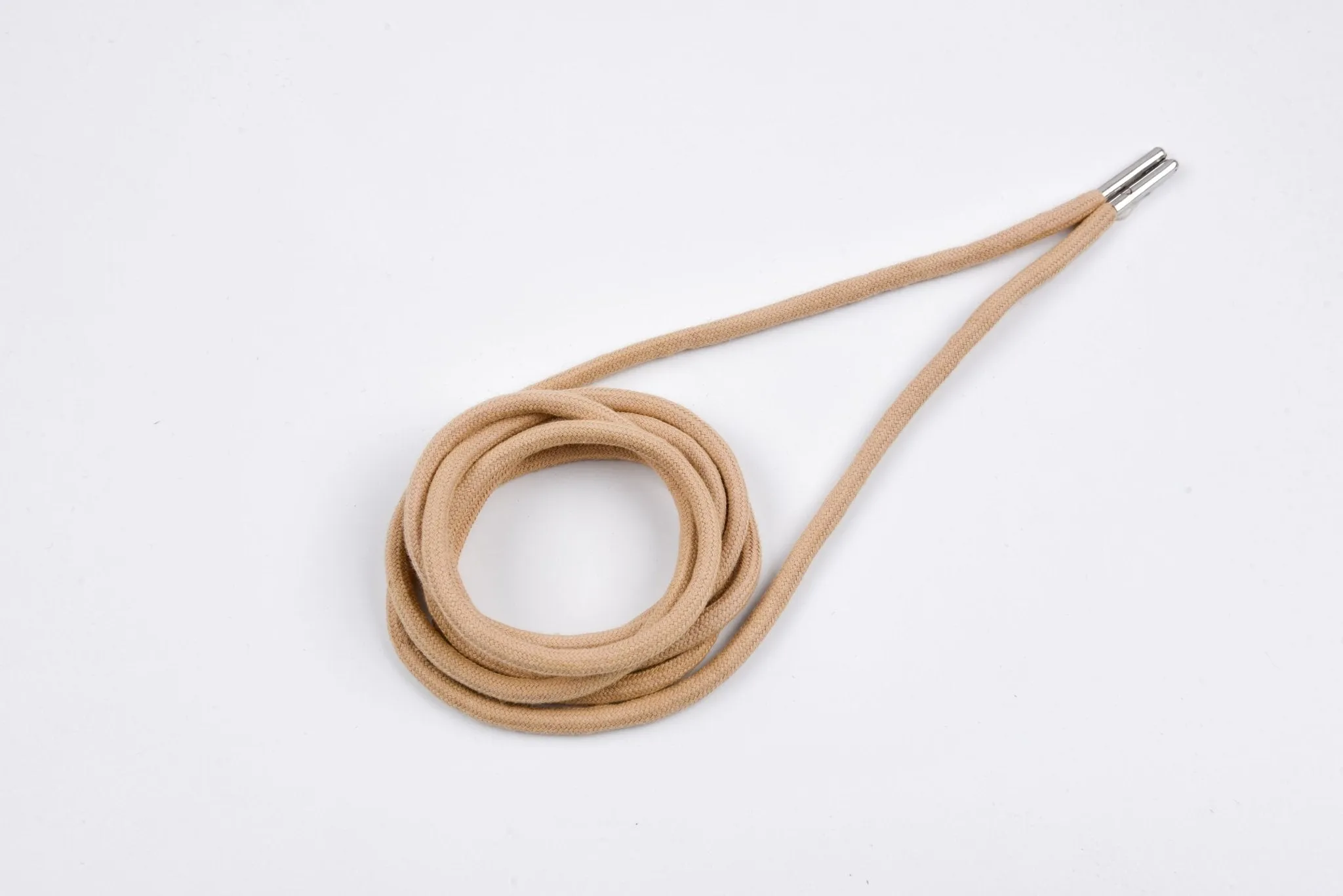 6mm 100% Cotton Drawstring With light weight Metal