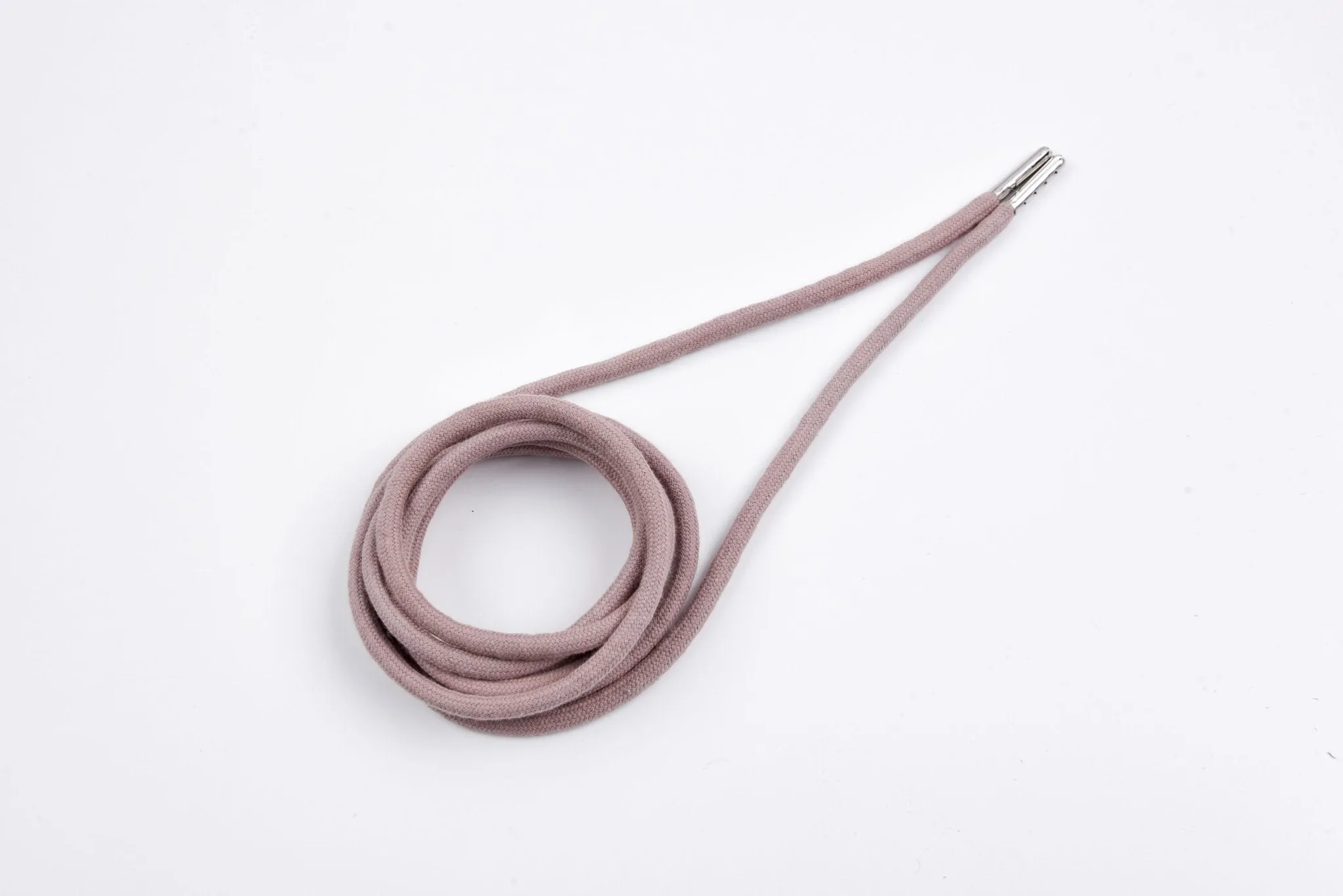 6mm 100% Cotton Drawstring With light weight Metal