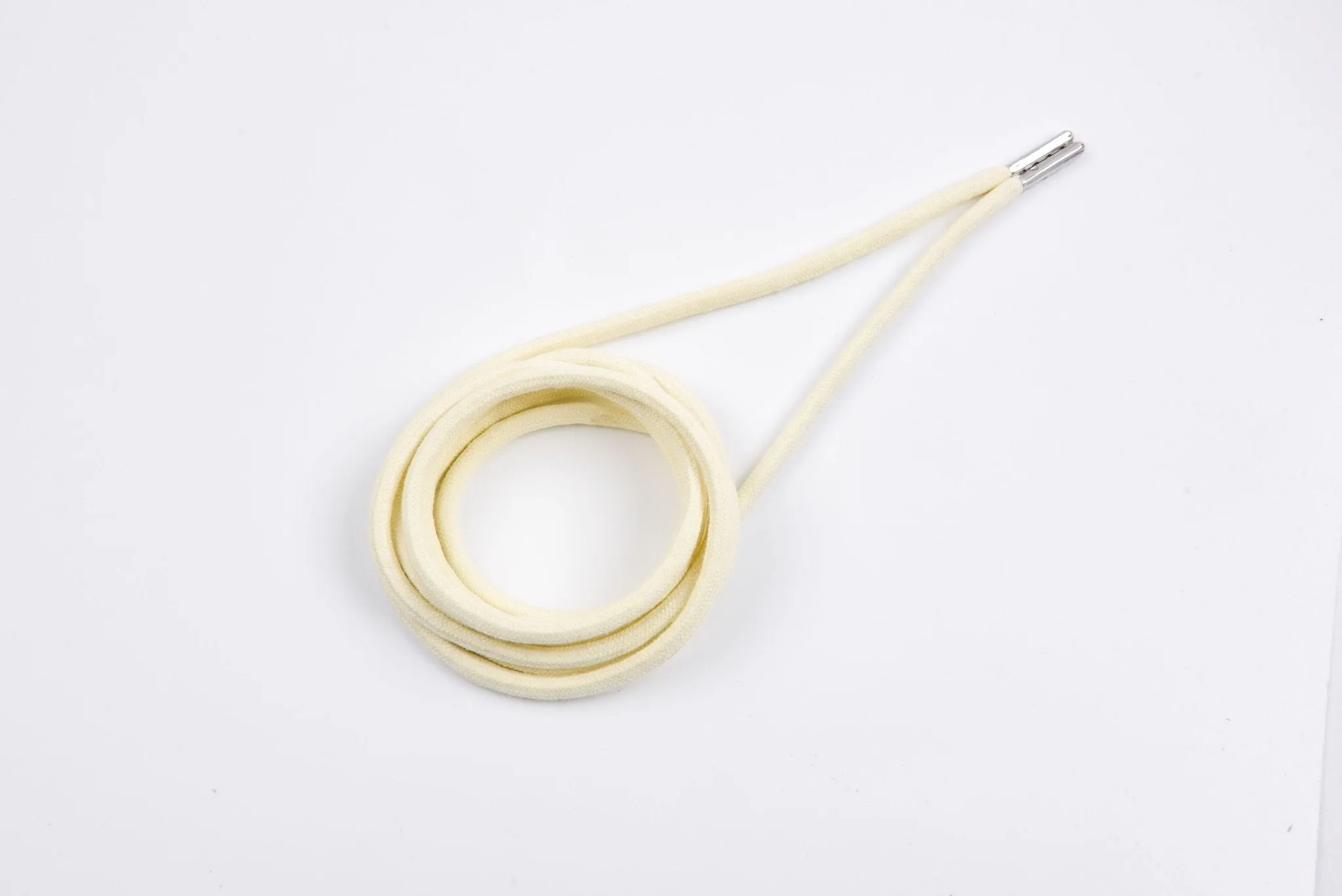 6mm 100% Cotton Drawstring With light weight Metal