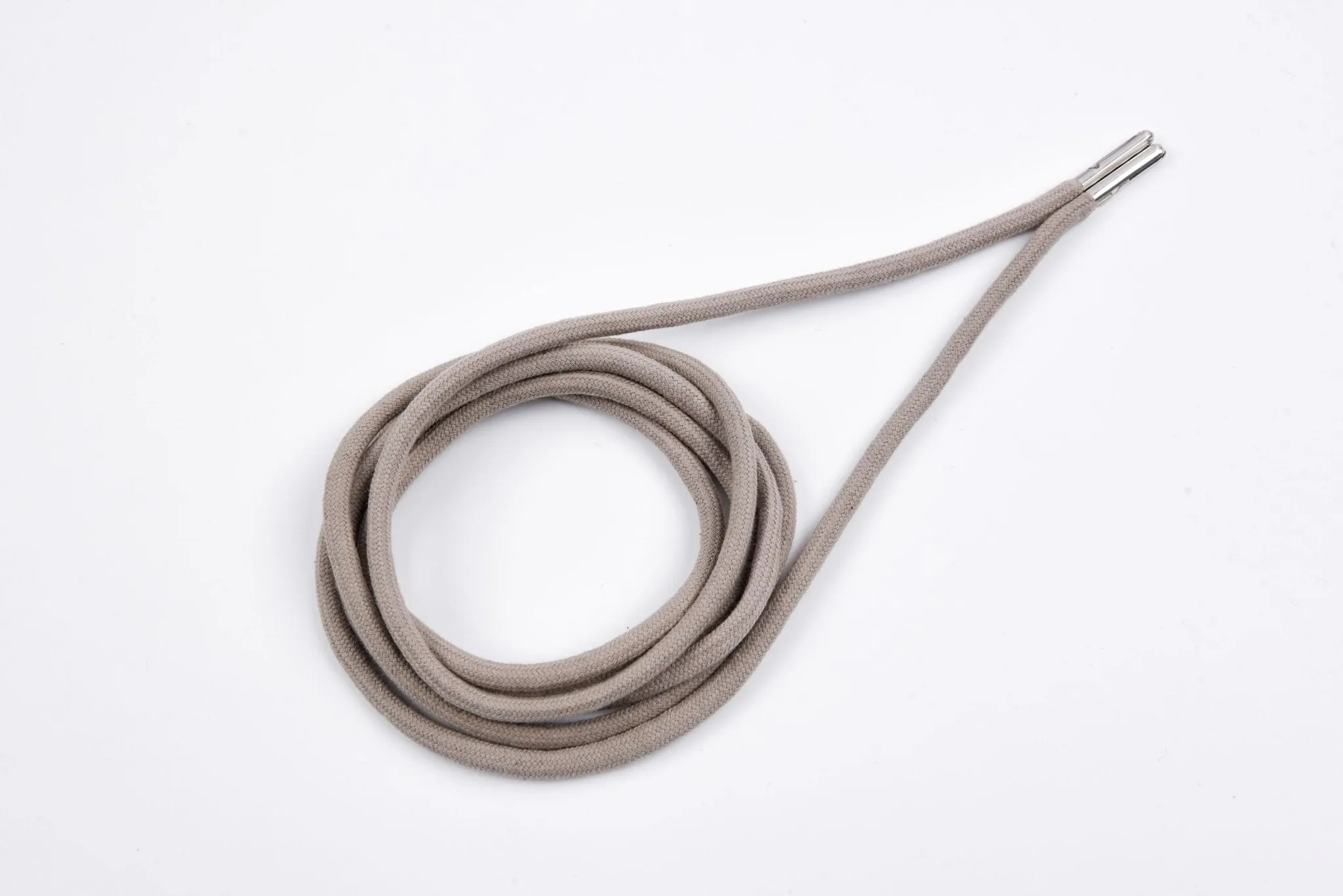 6mm 100% Cotton Drawstring With light weight Metal