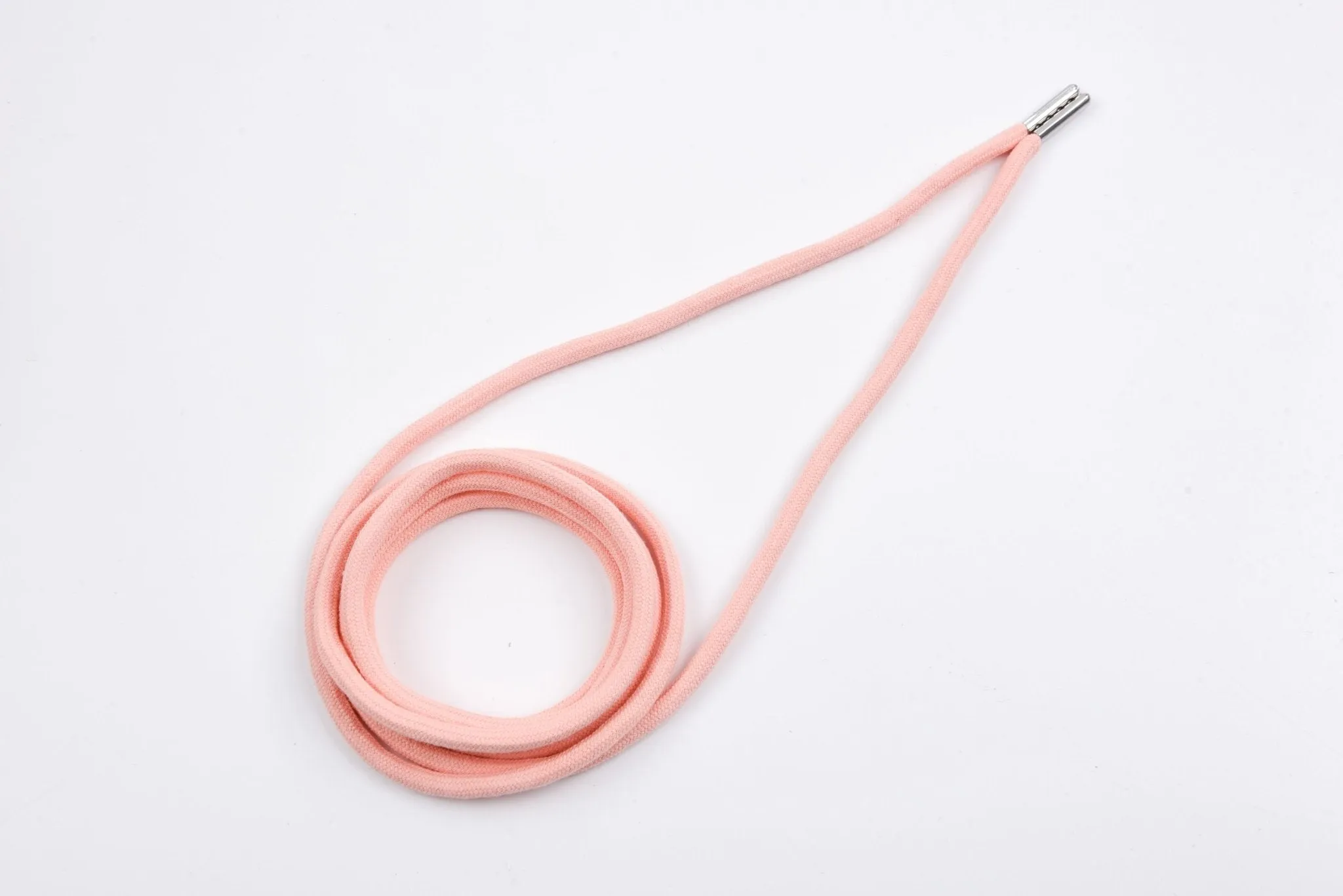 6mm 100% Cotton Drawstring With light weight Metal
