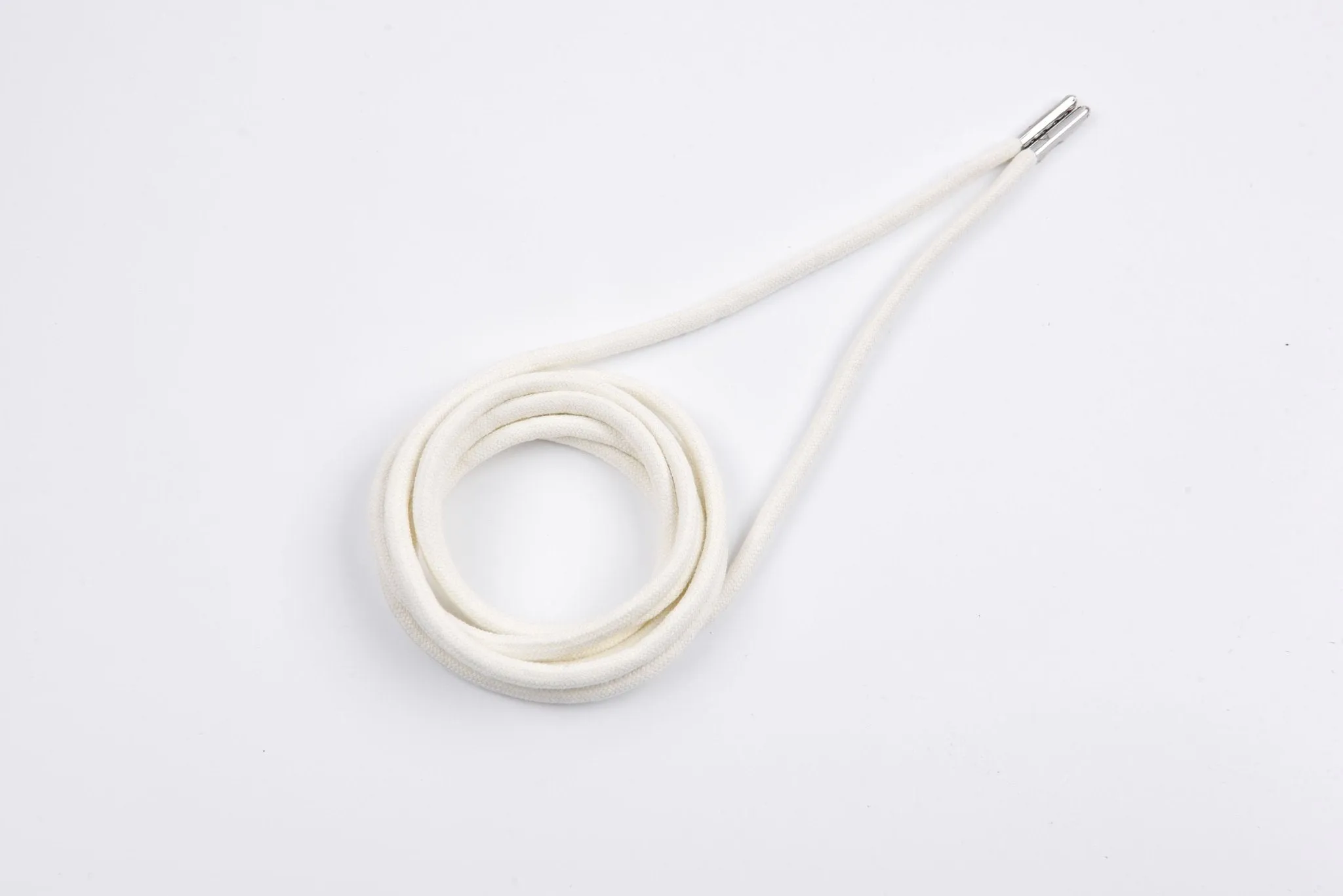6mm 100% Cotton Drawstring With light weight Metal