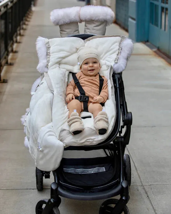 7AM | Baby Booties | Plush | Sand