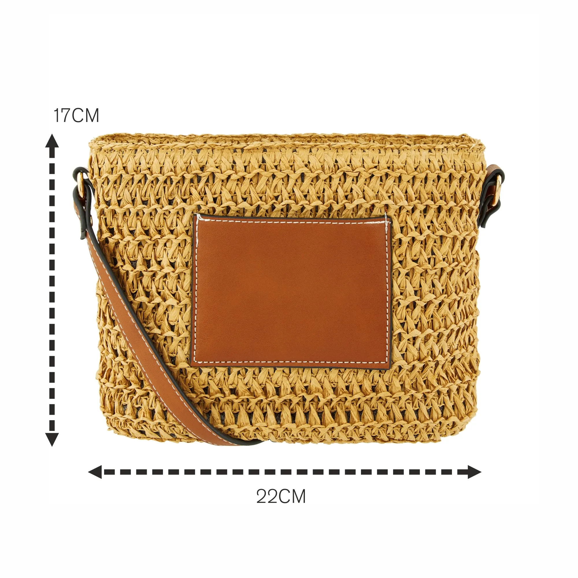 Accessorize London Women'S Julia Woven Cross-Body Bag