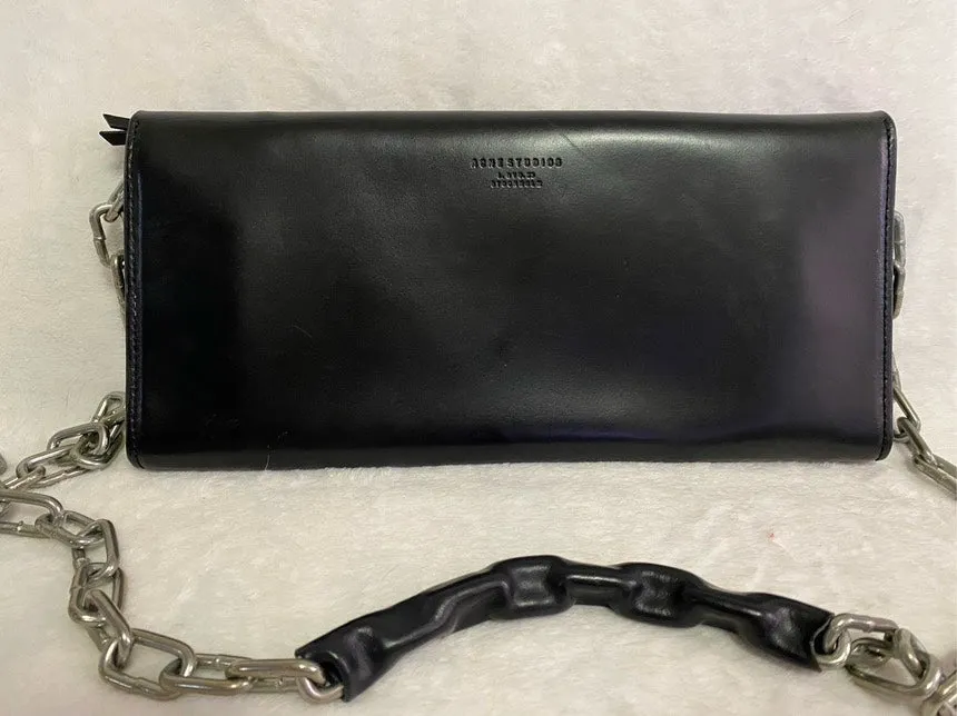 Acne Studios Black Chain Shoulder Bag Medium