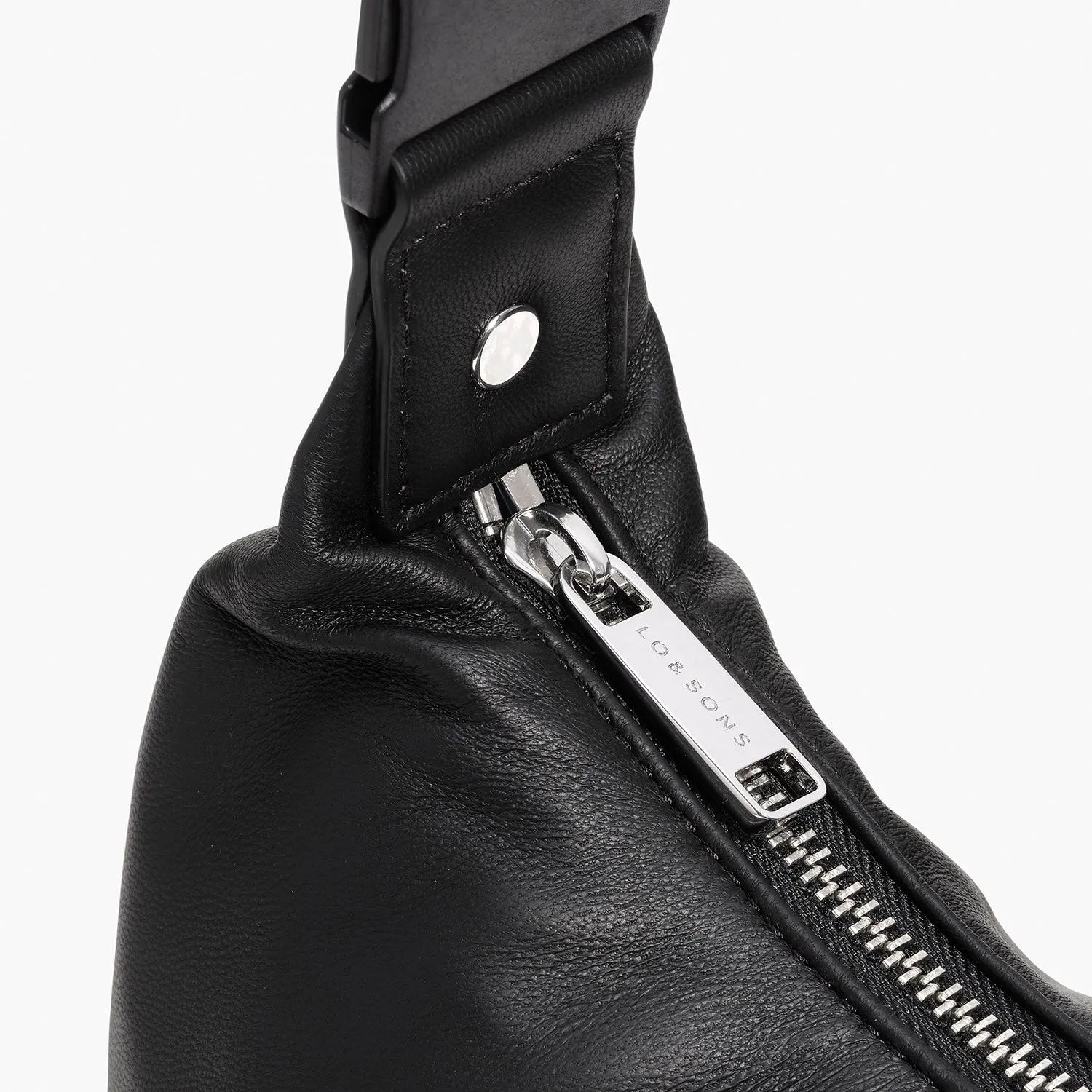 Aoyama - Sheepskin Leather - Black  / Silver / Azure