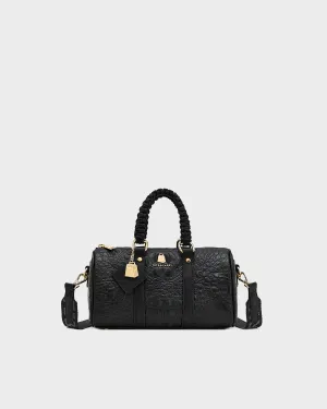 Apollo 2 Reptile Crossbody Bag in Black