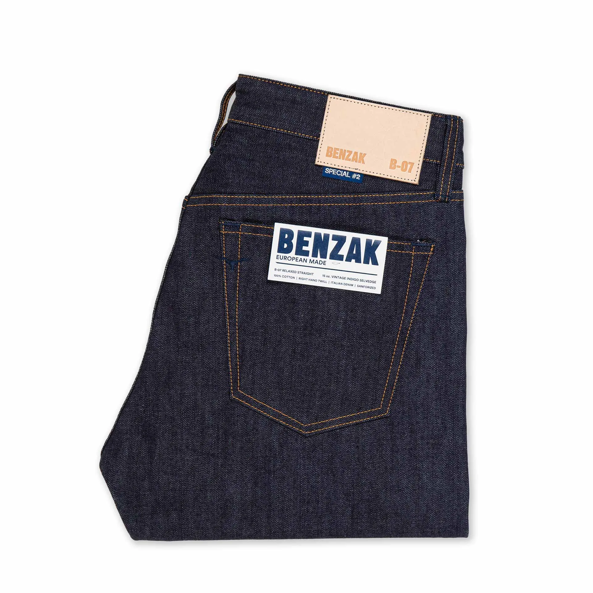 B-07 RELAXED STRAIGHT special #2 15 oz. vintage indigo selvedge [SS25]