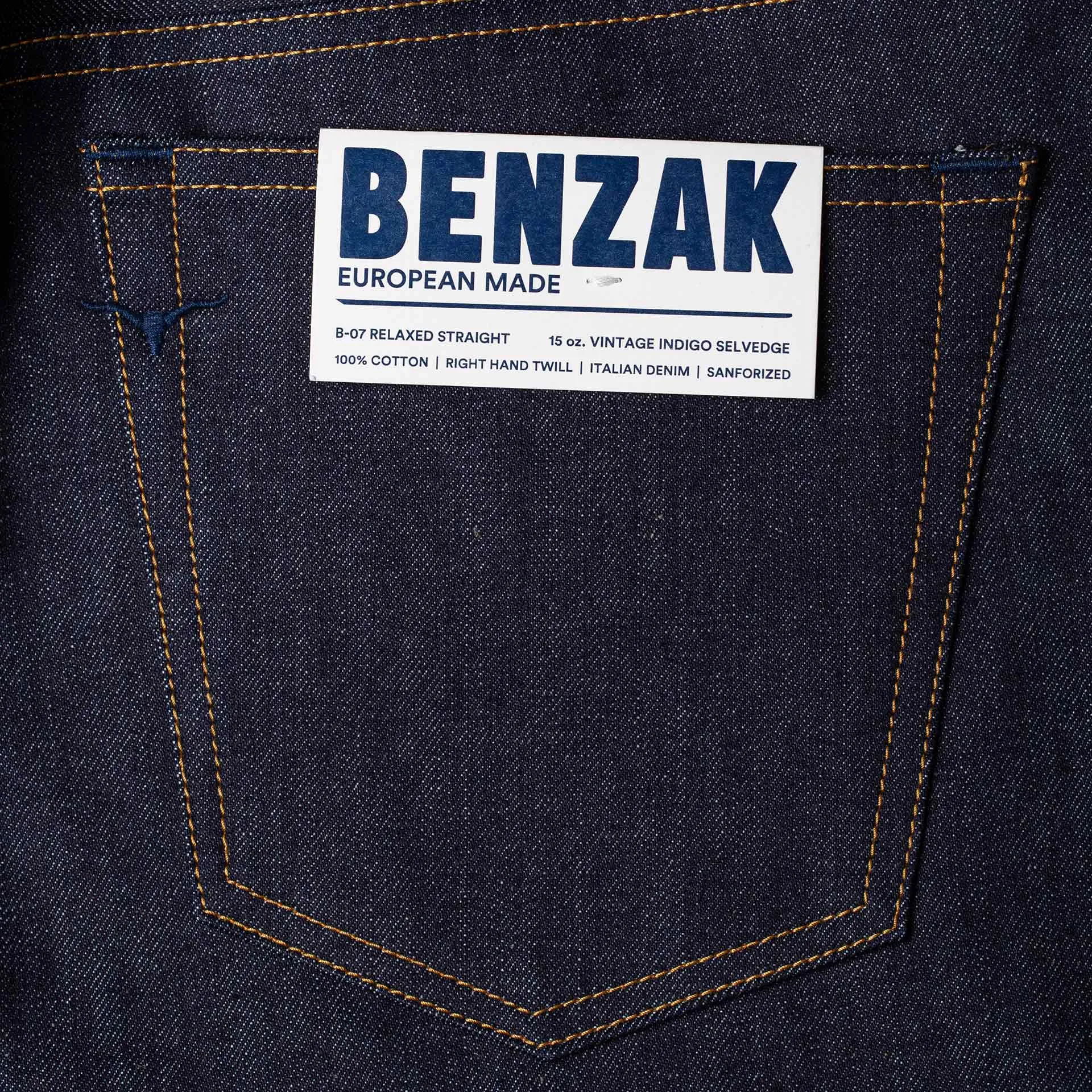 B-07 RELAXED STRAIGHT special #2 15 oz. vintage indigo selvedge [SS25]