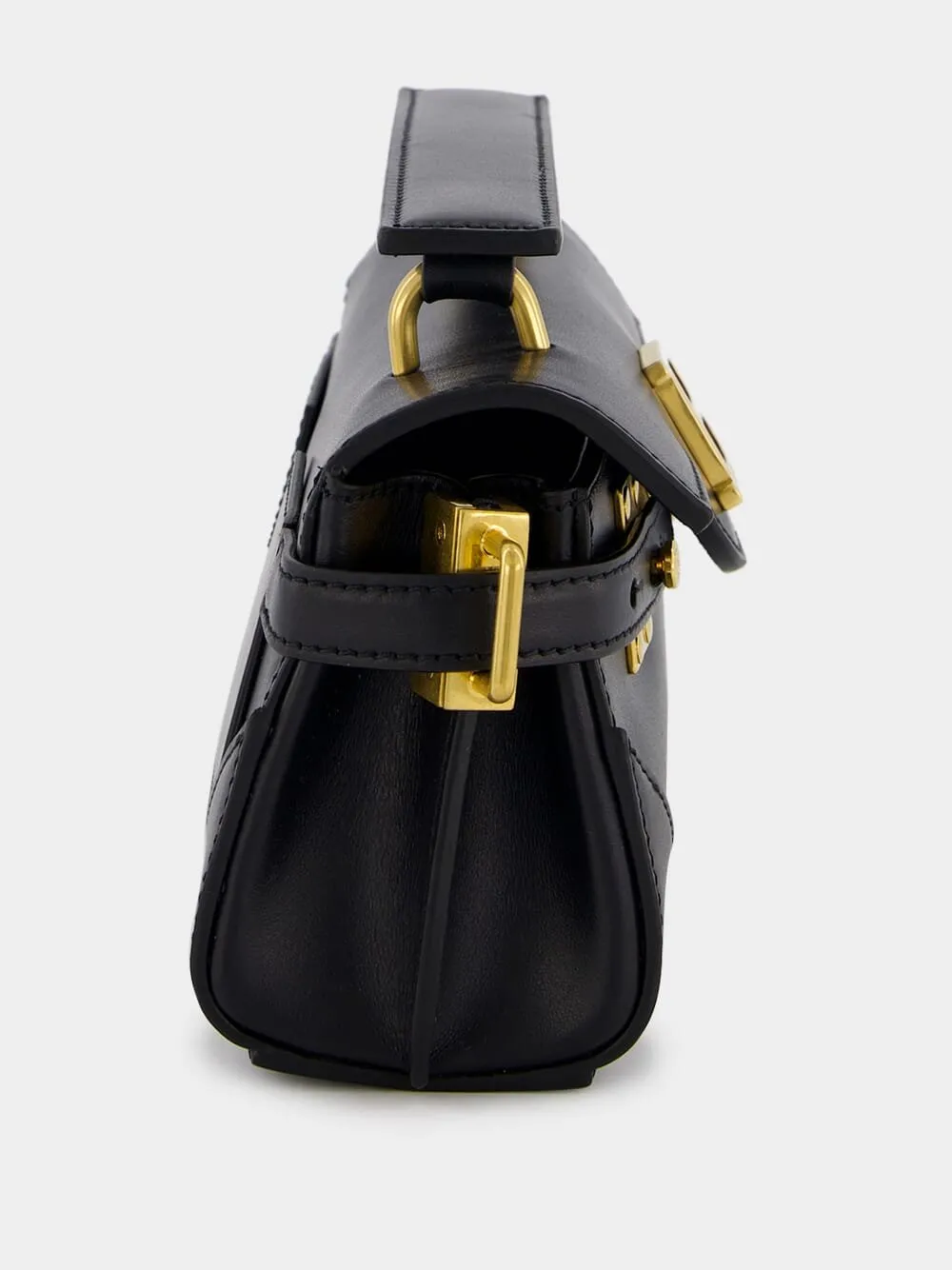 B-Buzz 19 Black Leather Bag