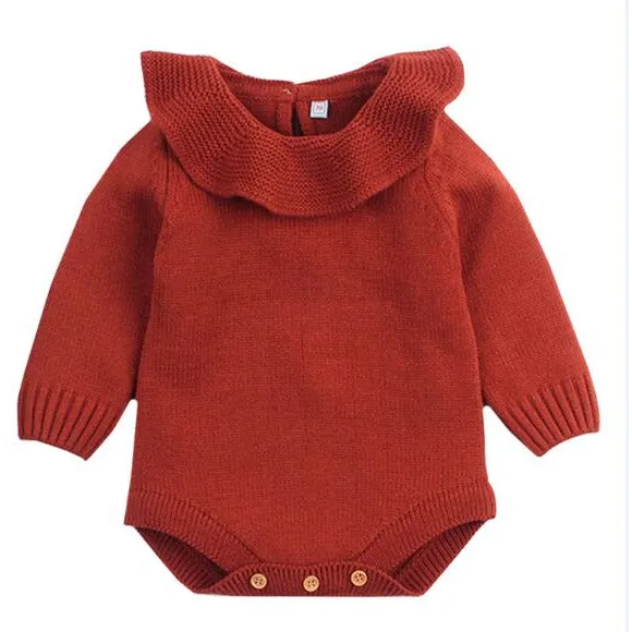 Baby Girl Knitted Warm Romper