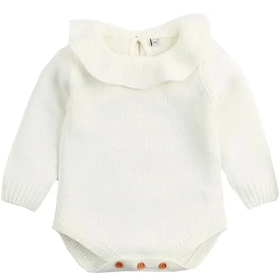 Baby Girl Knitted Warm Romper