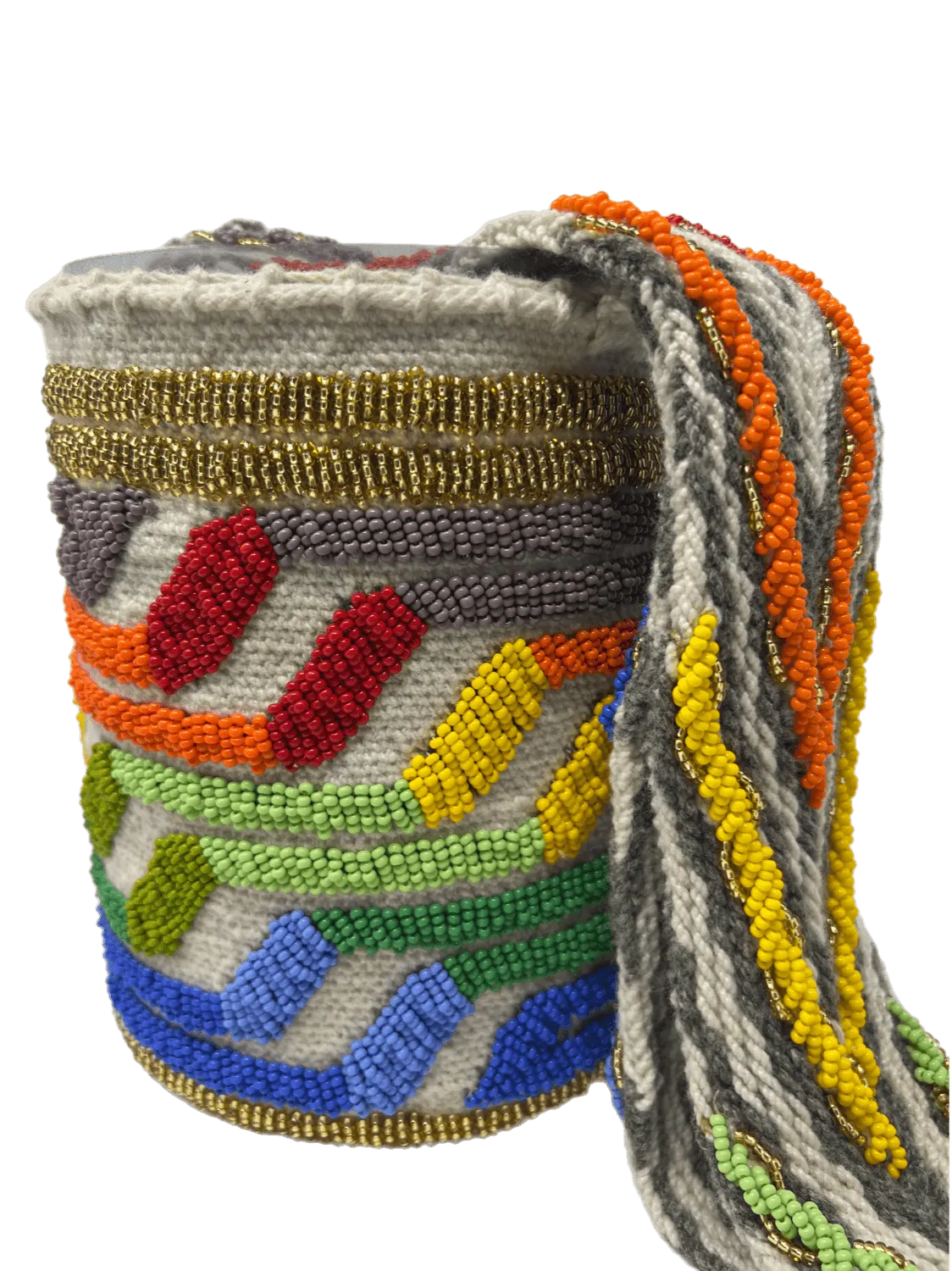 Beaded Bucket Bag
