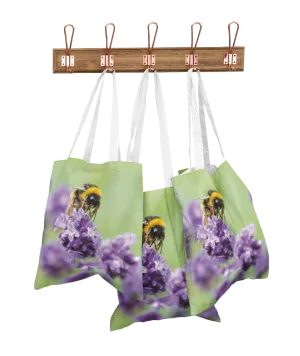 Bee Loving Lavender Wipeable Bag for Life
