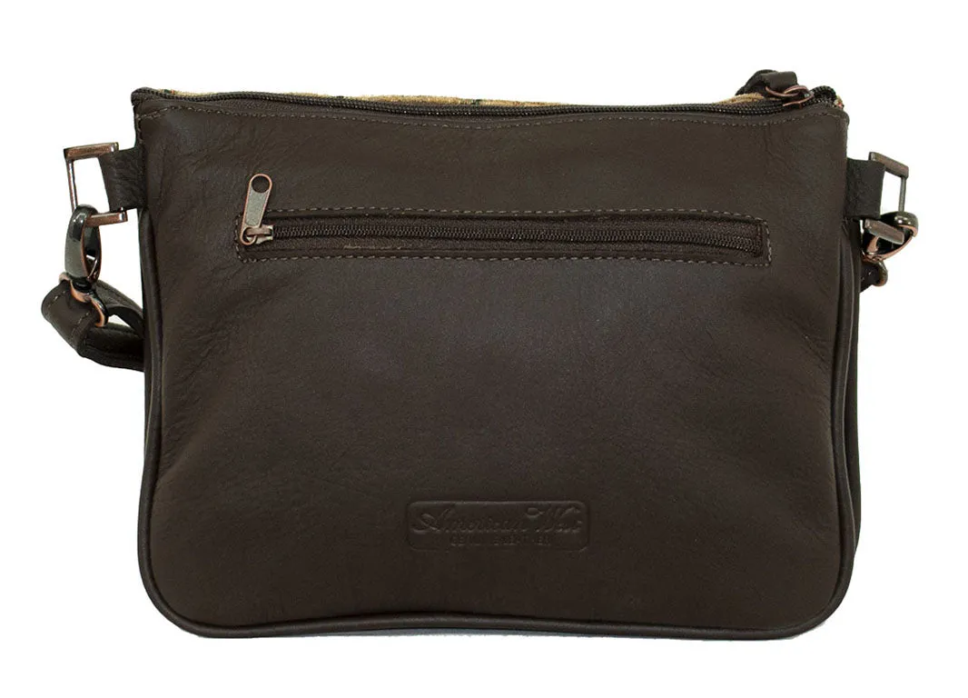 Bits and Bridle Multi-Compartment Crossbody - Chocolate