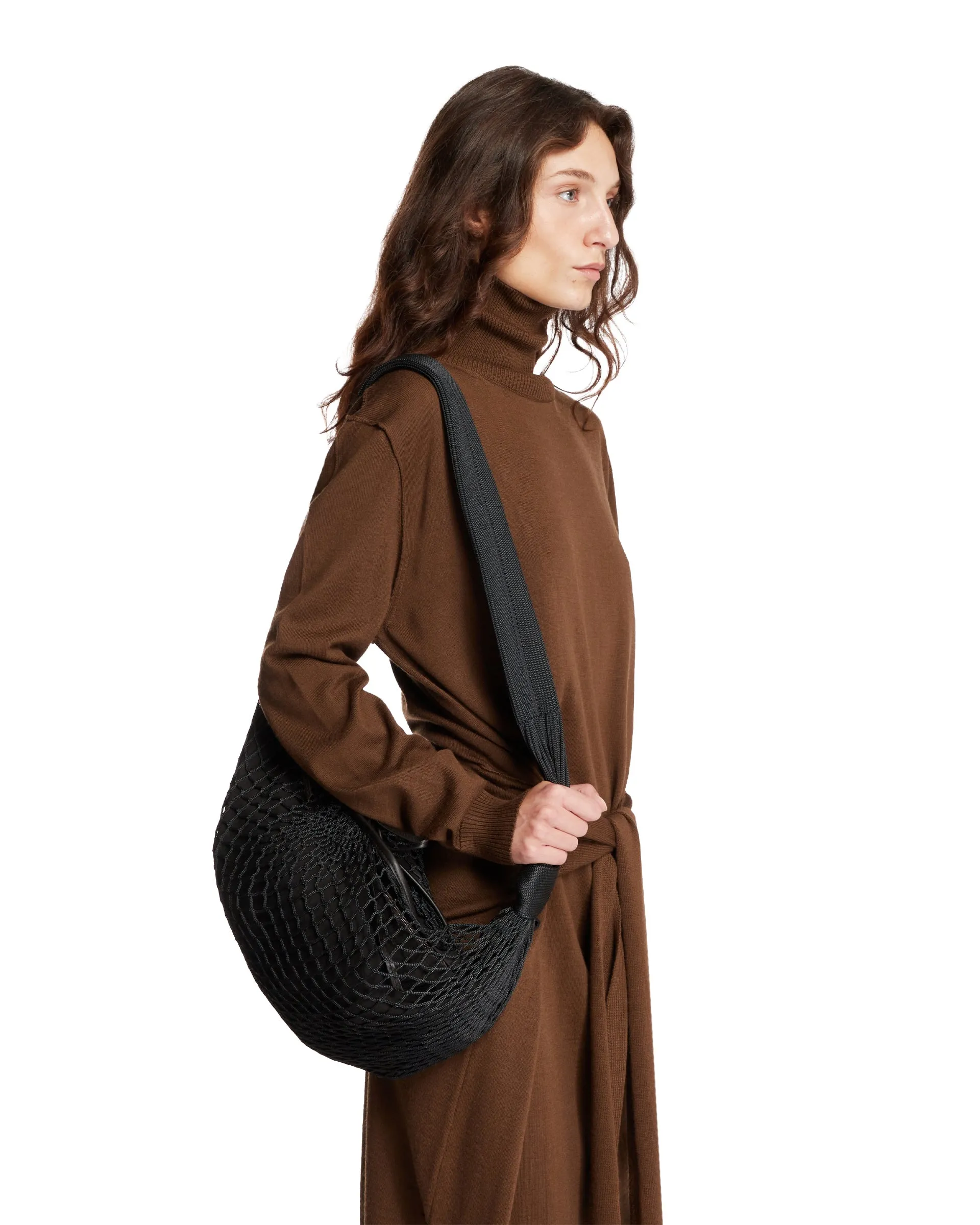 Black Croissant Filt Bag