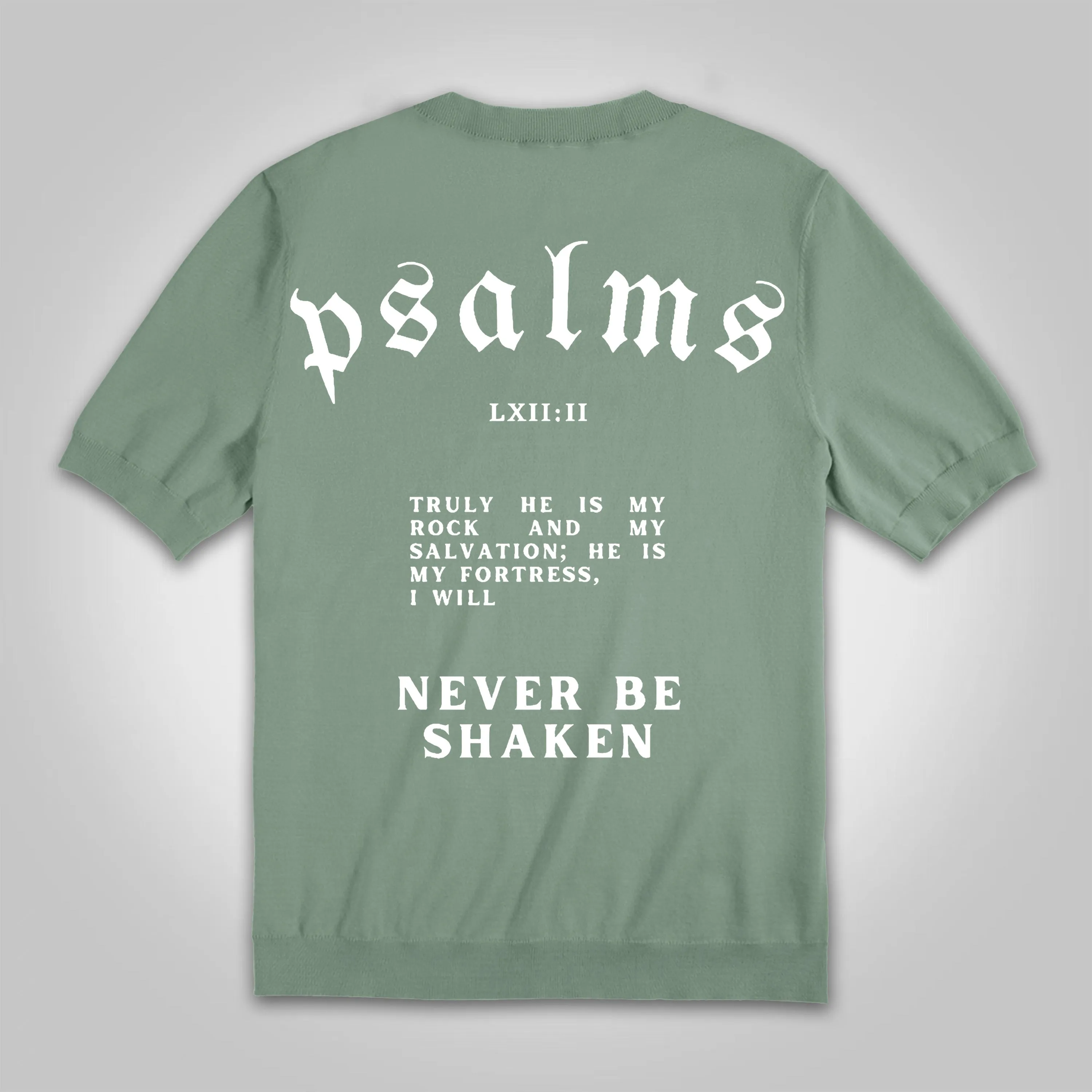 Blavra Vintage I Will Never Be Shaken Cotton Knitted T-shirt