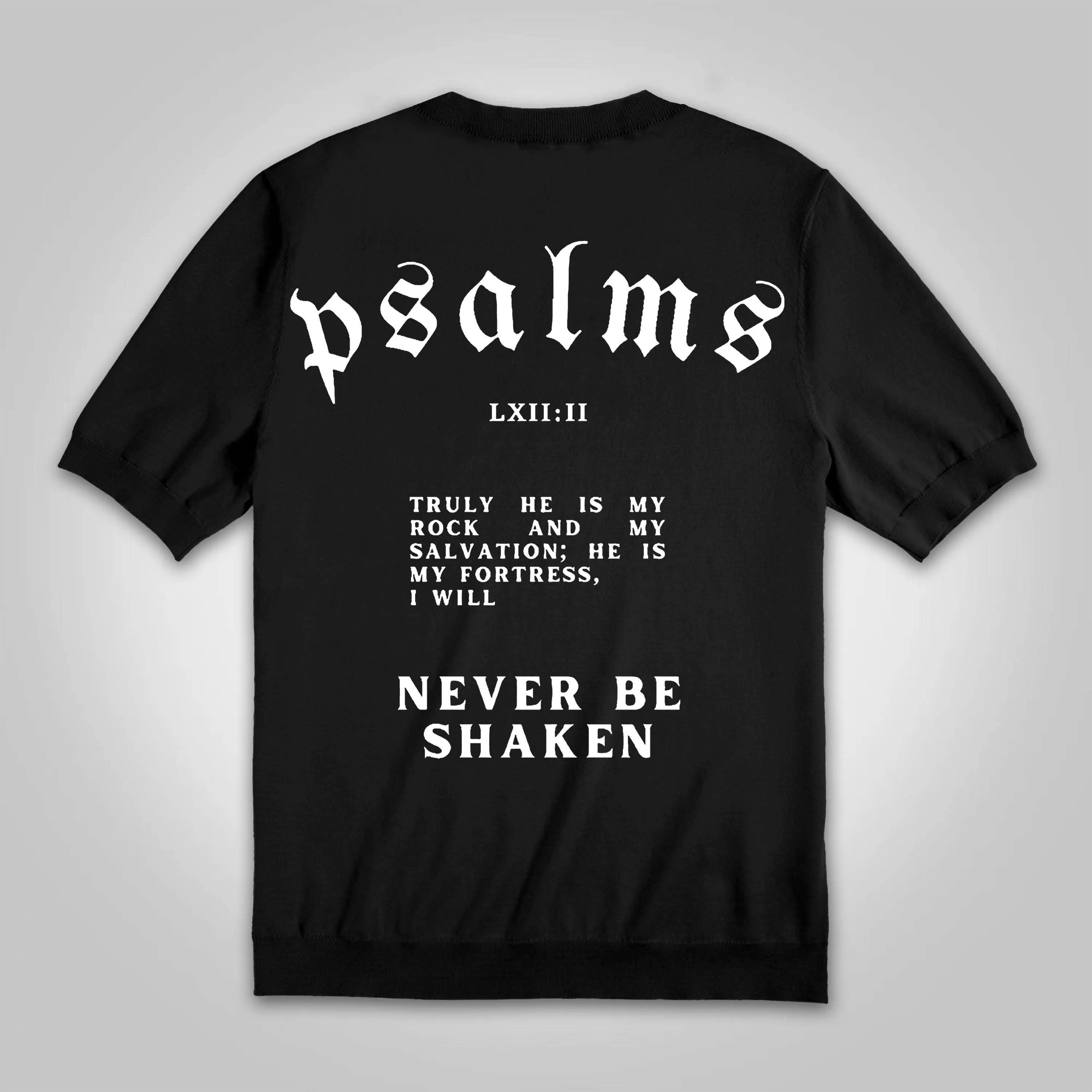 Blavra Vintage I Will Never Be Shaken Cotton Knitted T-shirt