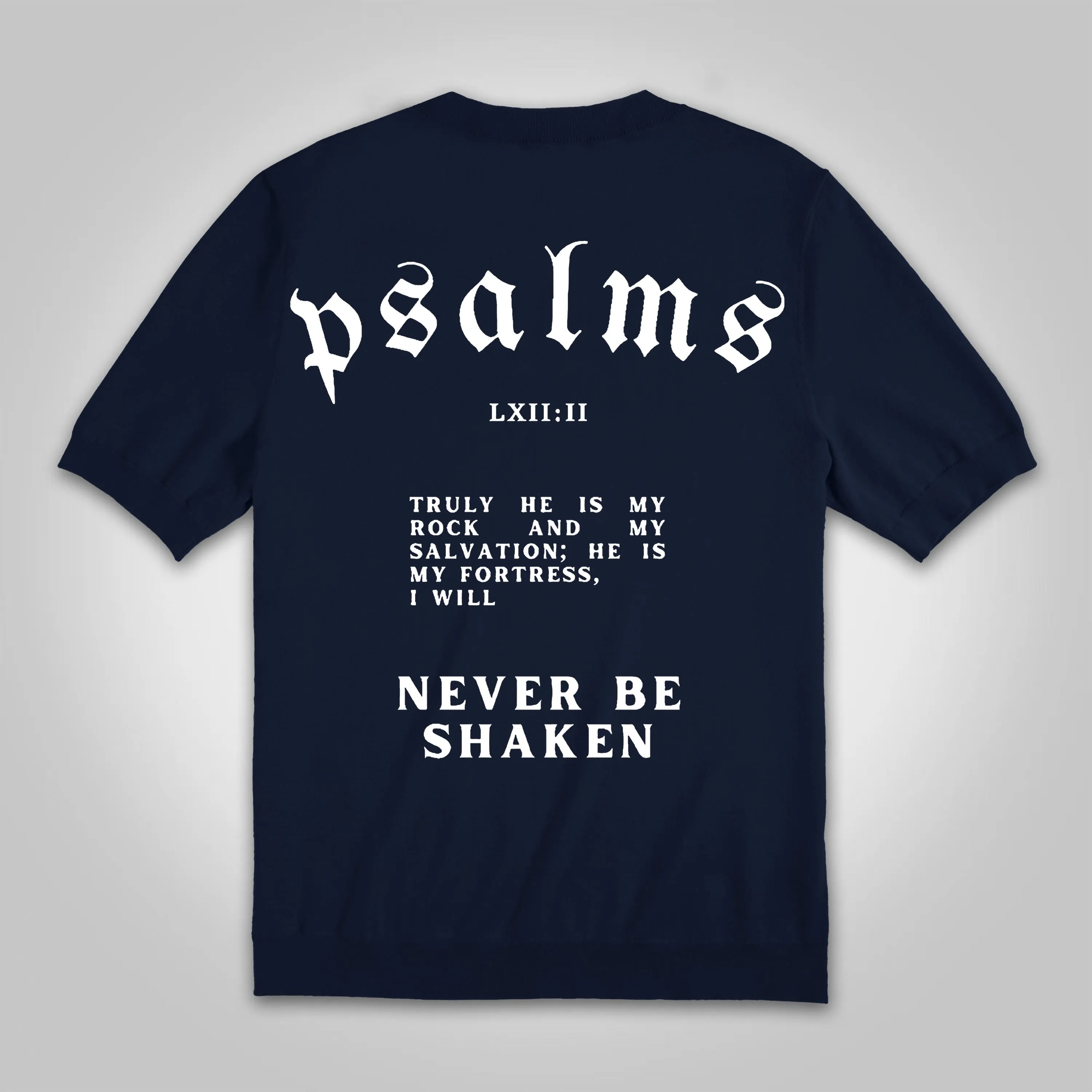 Blavra Vintage I Will Never Be Shaken Cotton Knitted T-shirt