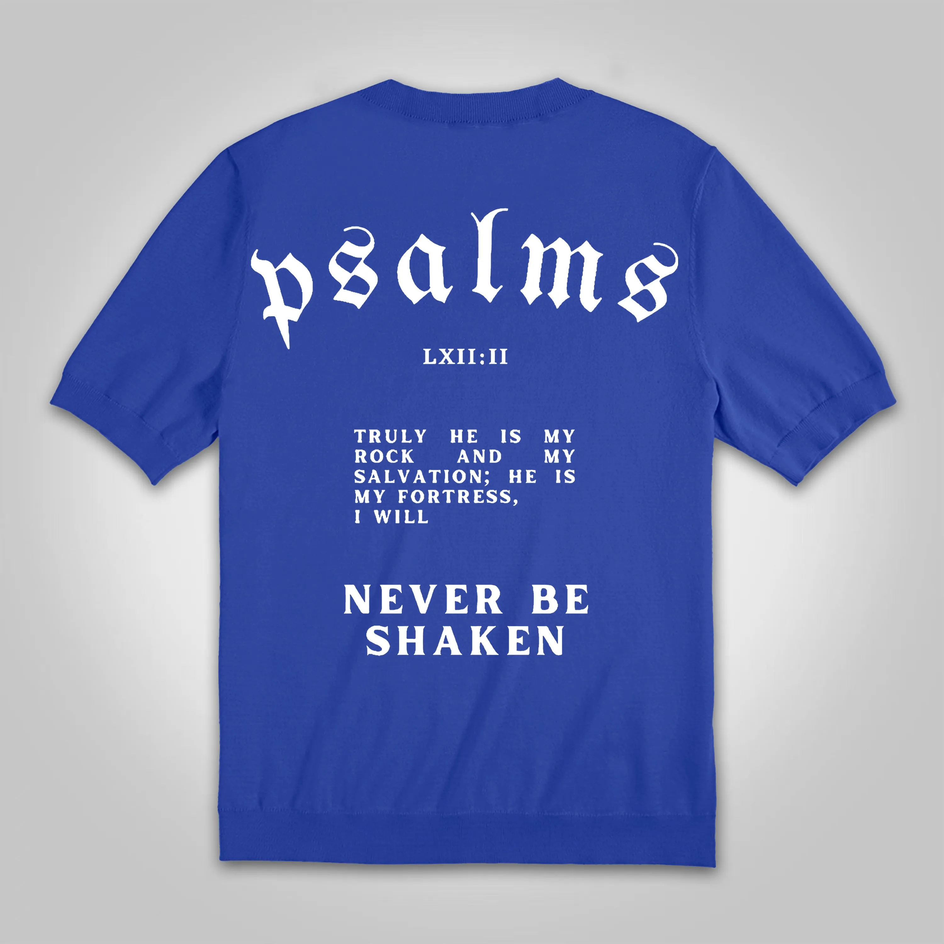 Blavra Vintage I Will Never Be Shaken Cotton Knitted T-shirt