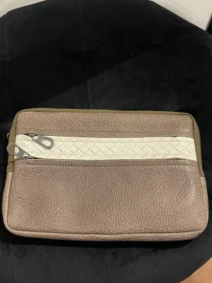 Bottega Leather Clutch Pouch