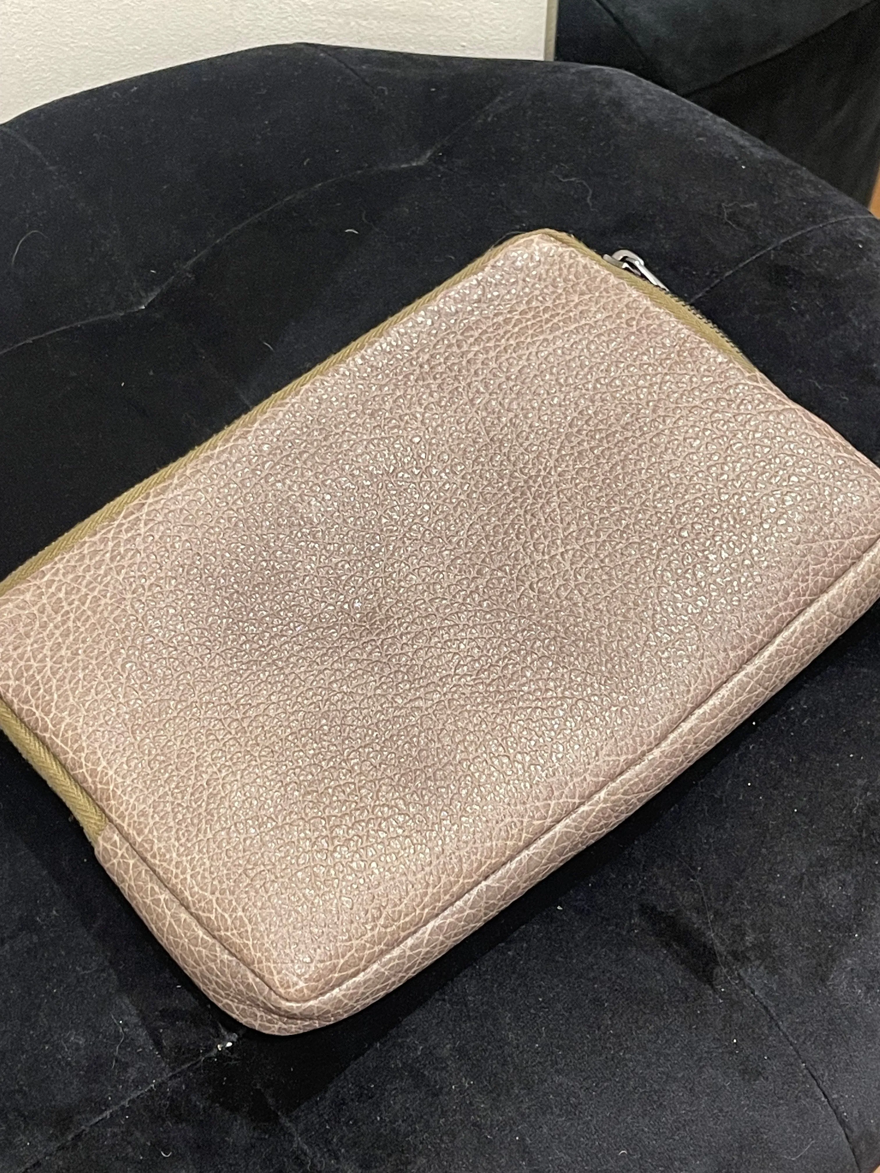 Bottega Leather Clutch Pouch