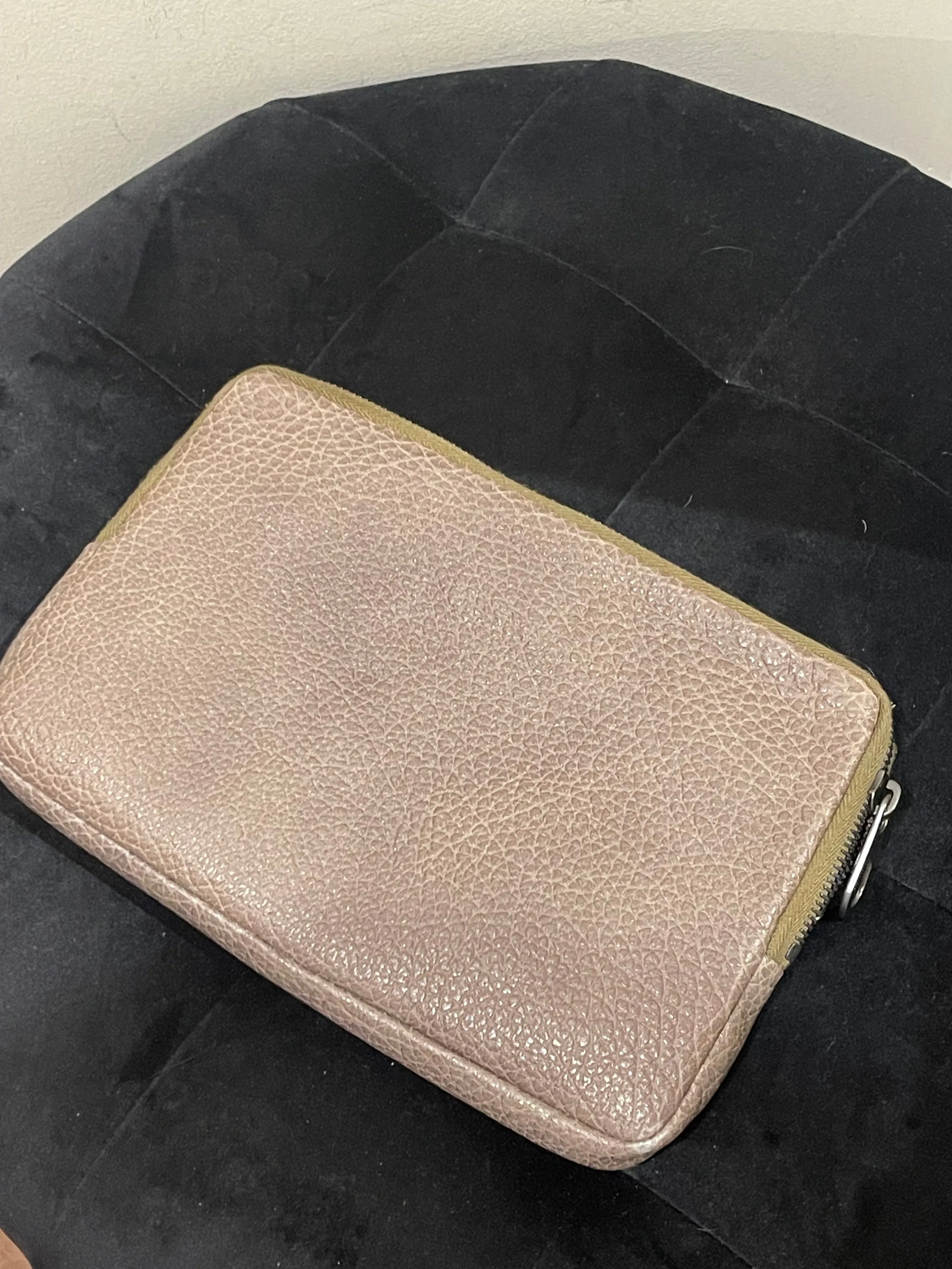 Bottega Leather Clutch Pouch