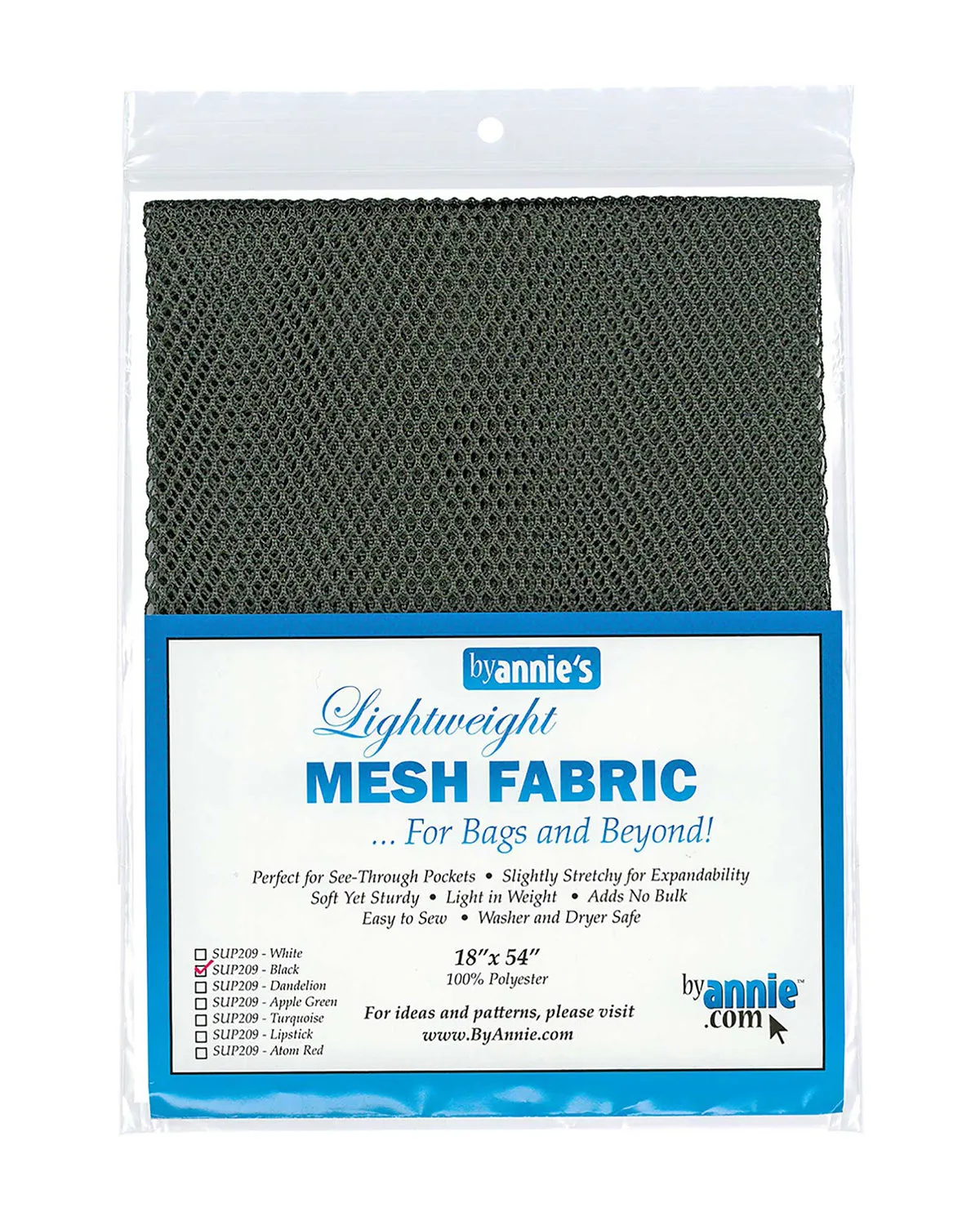 BY ANNIE - MESH FABRIC - LIGHTWEIGHT - Black