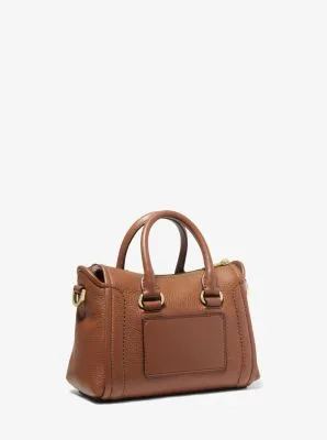 Carine Extra-Small Pebbled Leather Satchel