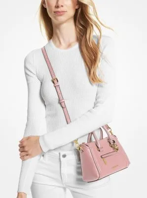 Carine Extra-Small Pebbled Leather Satchel
