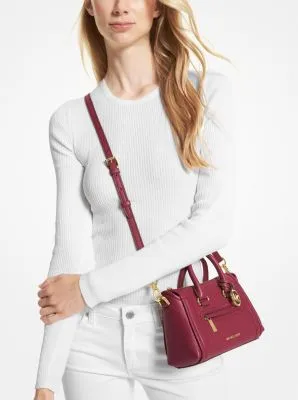Carine Extra-Small Pebbled Leather Satchel