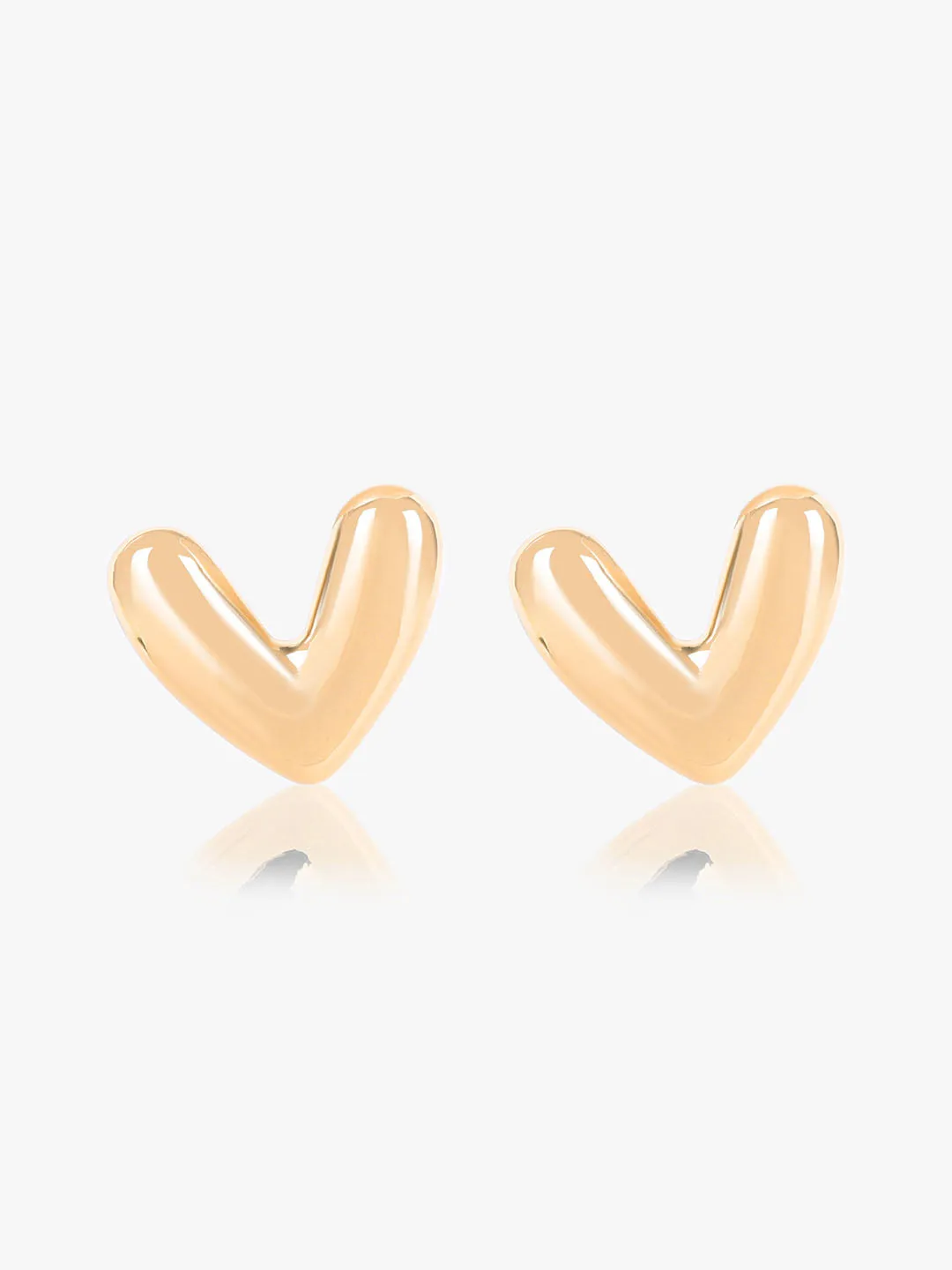 Chique Heart Studd Earrings