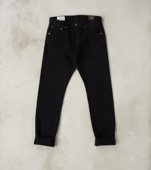D1864 Kyoto Black Kurozome Relaxed Tapered