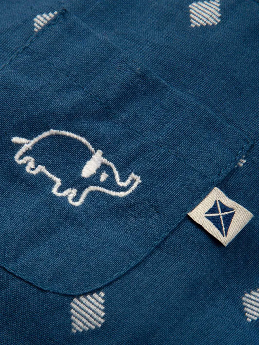 Dobby diamond dungarees