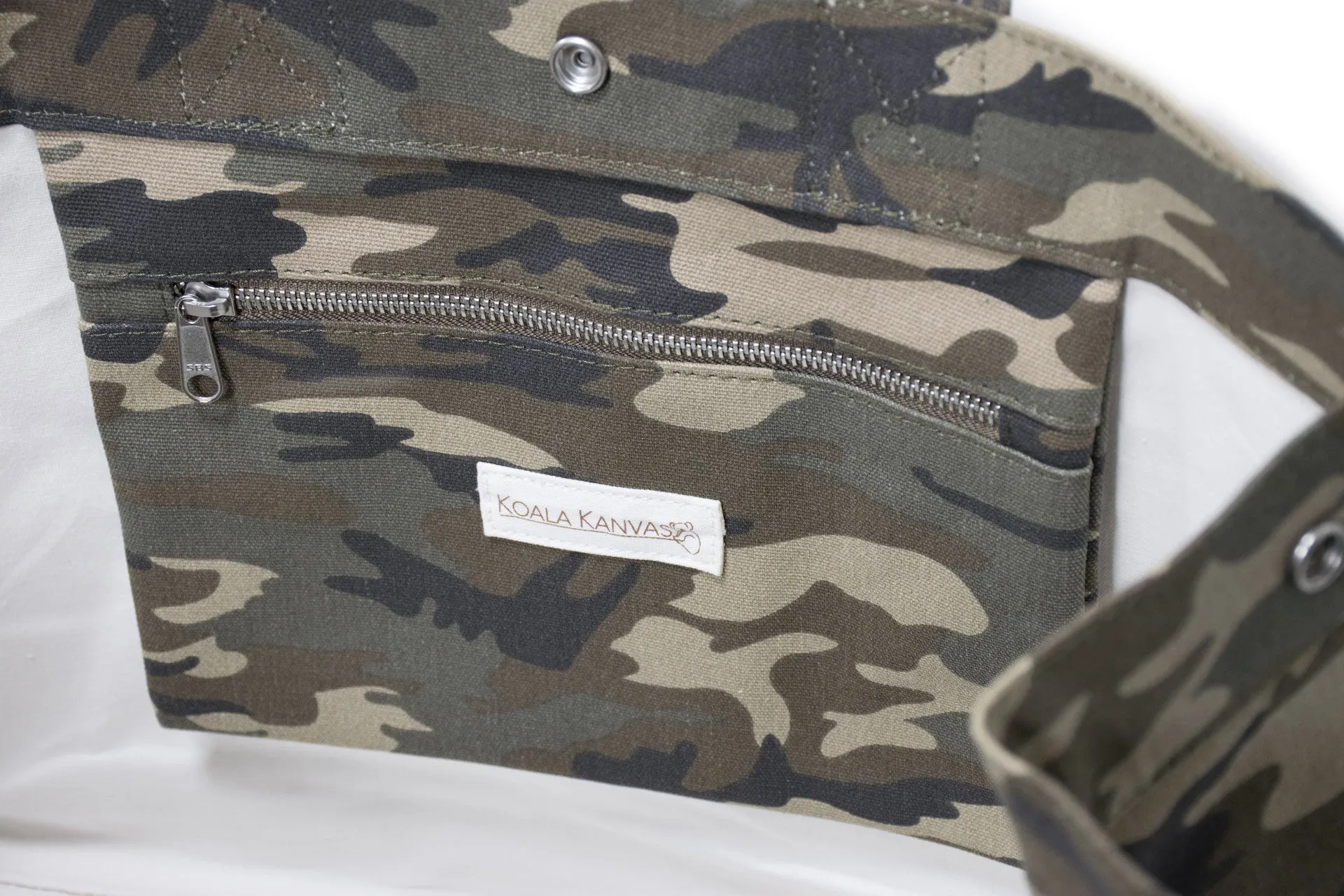 East-West Bag: Green Camouflage