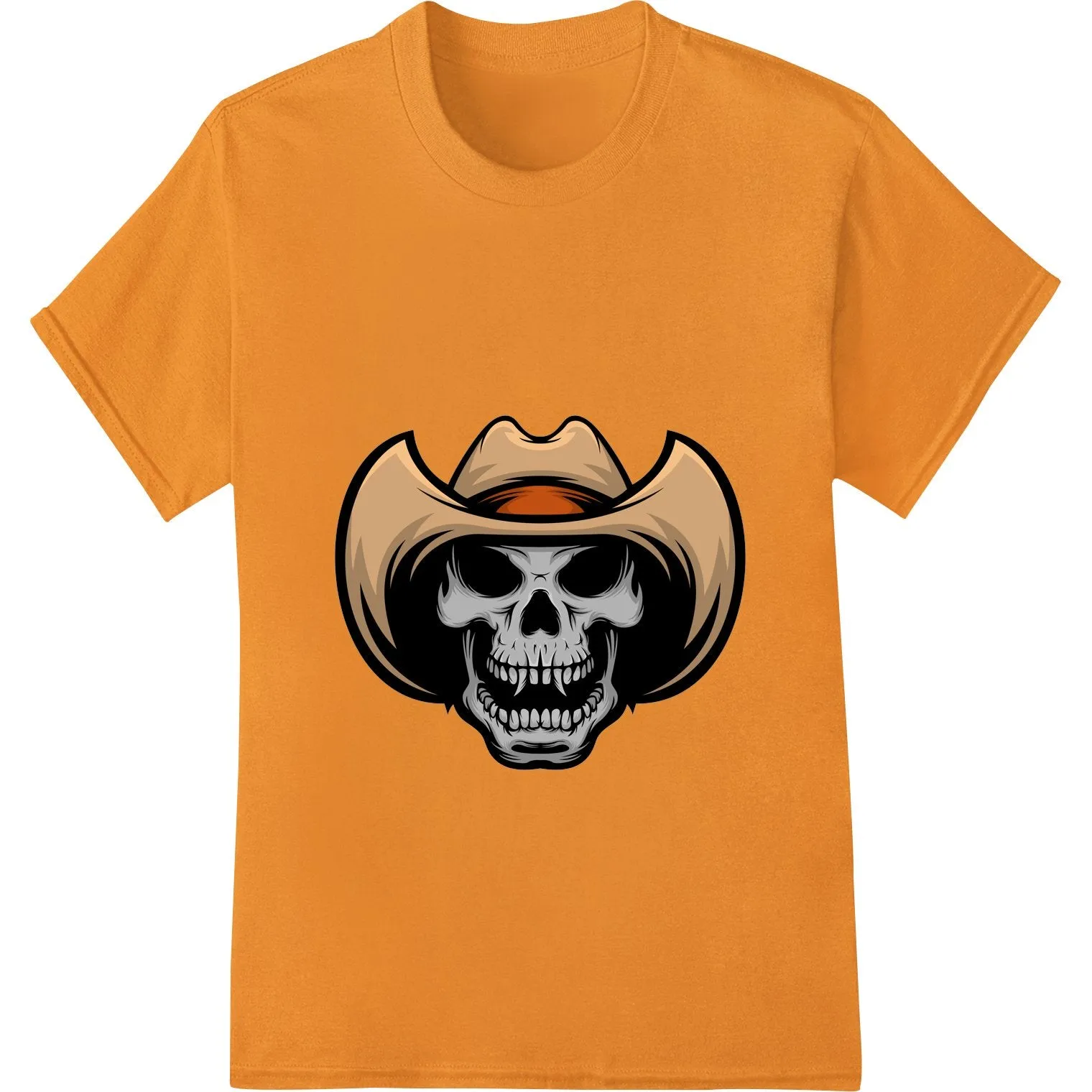 Edgy Cowboy Skull DTF Print for Bold Western Style