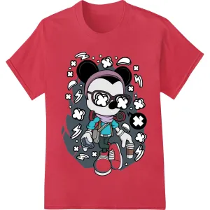 Edgy Graffiti Cartoon Character DTF Print Heat Transfer