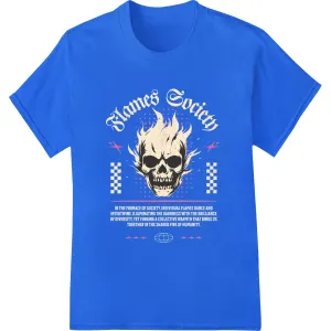 Edgy Skull Easter Print - Gothic Holiday Heat Transfer