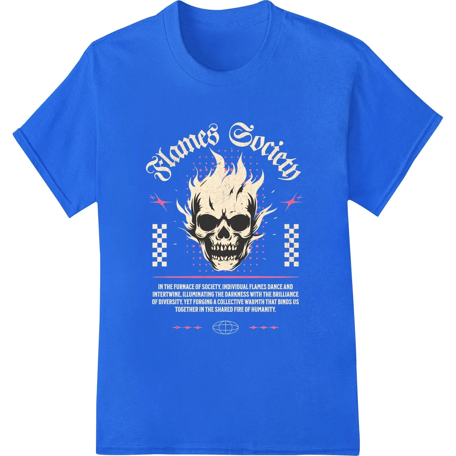 Edgy Skull Easter Print - Gothic Holiday Heat Transfer