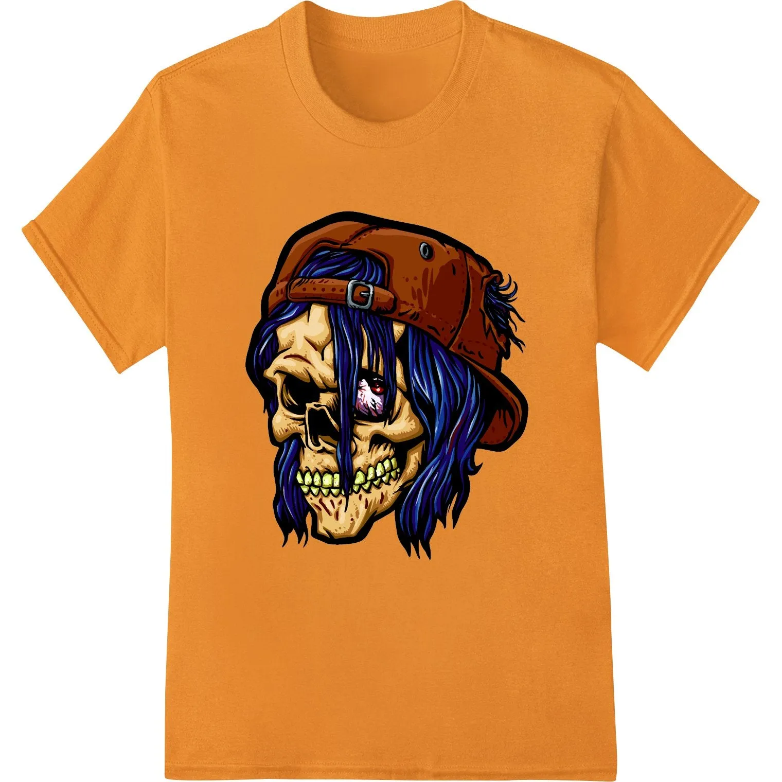 Eerie Pirate Skull: Edgy Halloween DTF Print Transfer