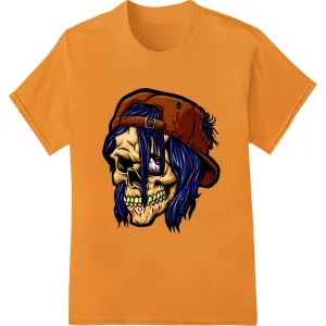 Eerie Pirate Skull: Edgy Halloween DTF Print Transfer