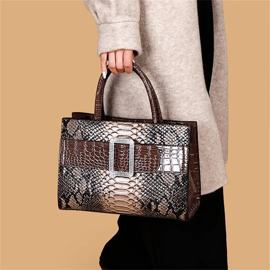 ExoticElegance Alligator Pattern Tote