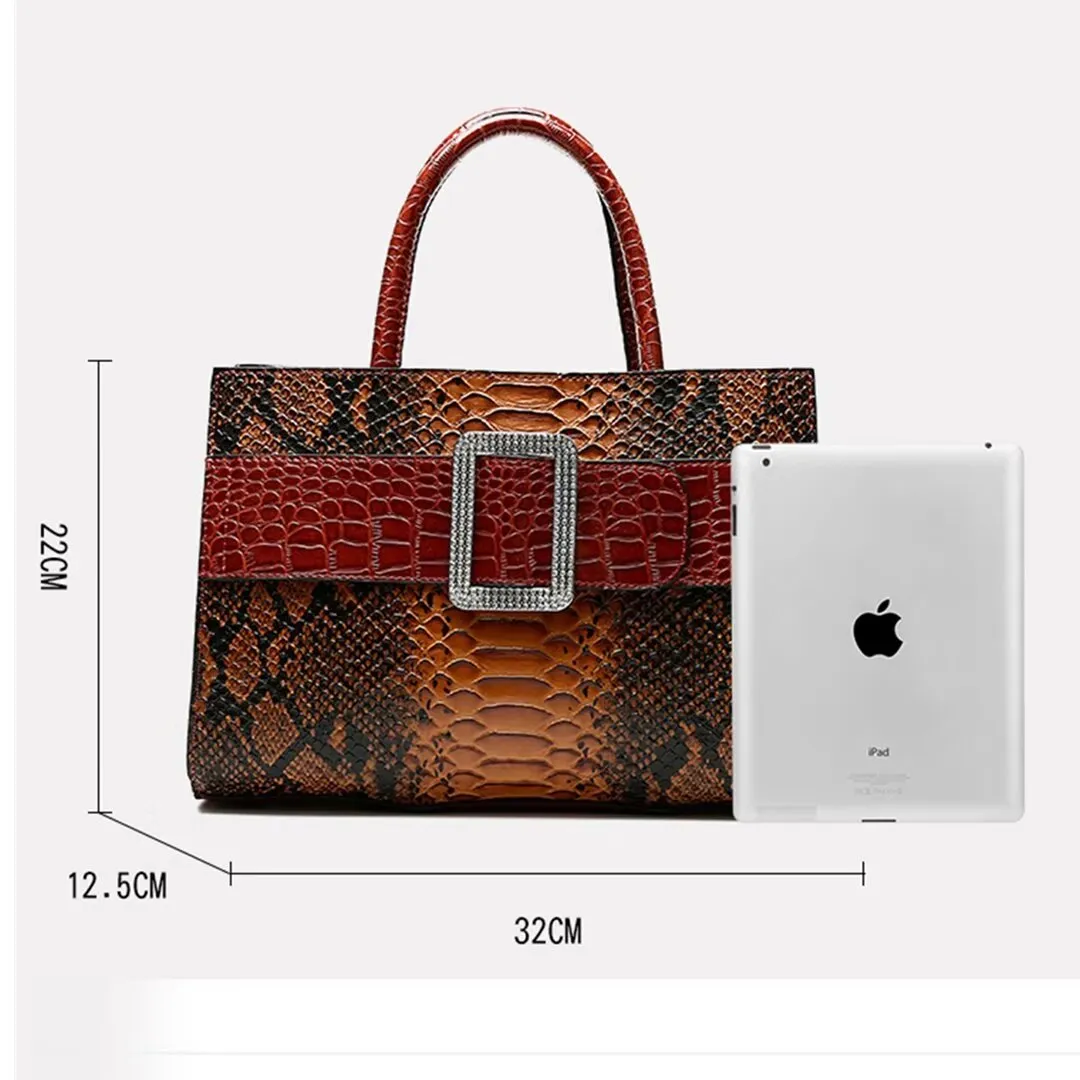 ExoticElegance Alligator Pattern Tote