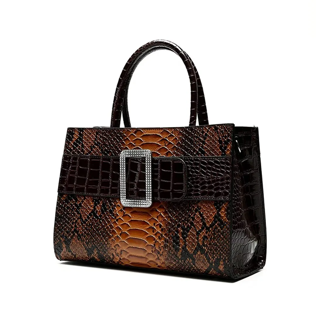 ExoticElegance Alligator Pattern Tote