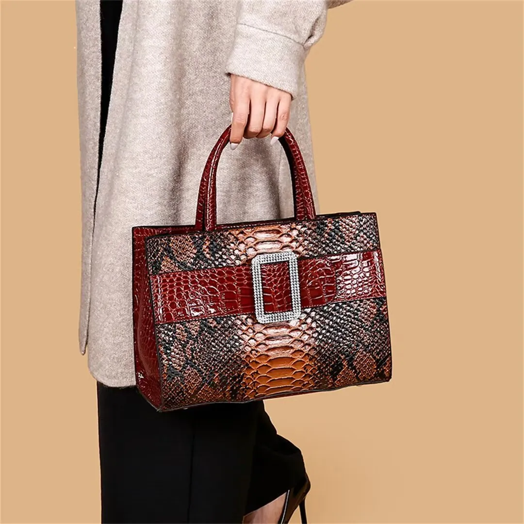 ExoticElegance Alligator Pattern Tote